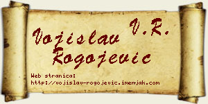 Vojislav Rogojević vizit kartica